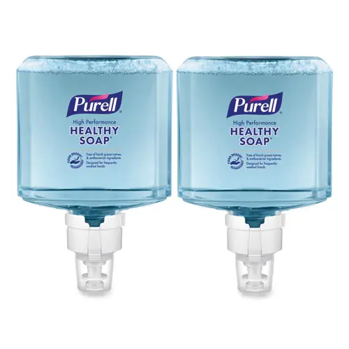 PURELL® CLEAN RELEASE Technology (CRT) HEALTHY SOAP High Performance Foam Refill, Fragrance-Free, 1,200 mL, 2/Carton, For ES8 Dispensers