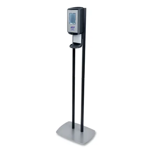PURELL® CS6 Hand Sanitizer Floor Stand with Dispenser, Graphite/Silver