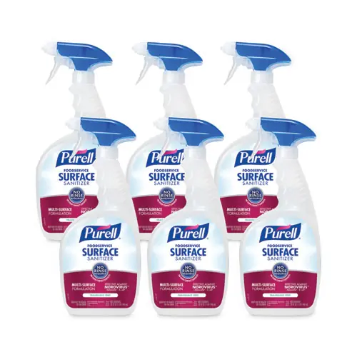 PURELL® Foodservice Surface Sanitizer, Fragrance Free, 32 oz, 6/Carton