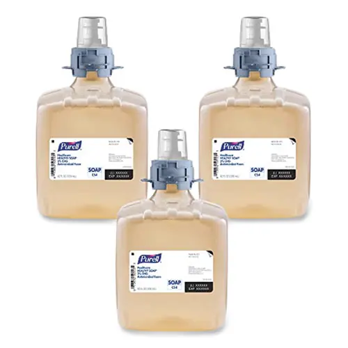 PURELL® Healthcare HEALTHY SOAP 2% CHG Antimicrobial Foam Refill for CS4 Dispensers, Fragrance-Free, 1,250 mL, 3/Carton