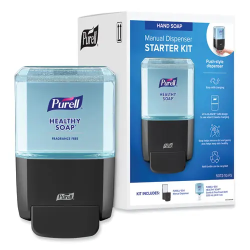 PURELL® HEALTHY SOAP Gentle and Free Foam ES4 Starter Kit, Graphite, 1,200 mL