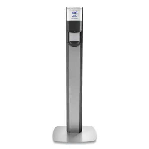 PURELL® MESSENGER ES8 Silver Panel Floor Stand with Dispenser