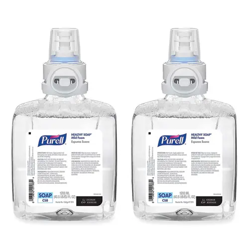 PURELL® Professional HEALTHY SOAP Mild Foam Refill, For CS8 Dispensers, Fragrance-Free, 1,200 mL