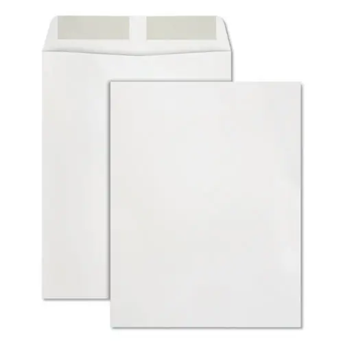 Quality Park™ Catalog Envelope, #13 1/2, 24 lb Bond, 10 x 13, Square Flap, Gummed, White, 250/Box