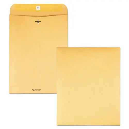 Quality Park™ Clasp Envelope, 28 lb Kraft, #93, 9.5 x 12.5, Brown Kraft, 100/Box