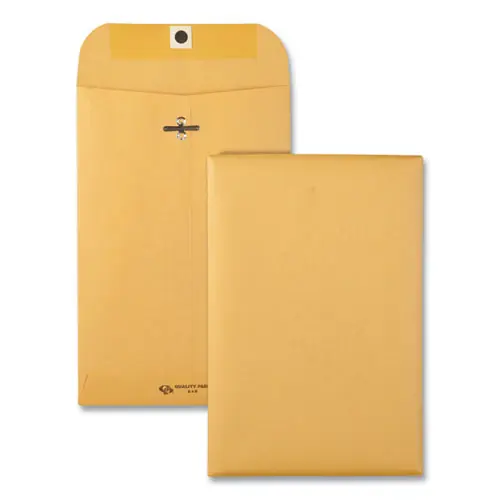 Quality Park™ Clasp Envelope, #1, Brown Kraft, 6 x 9, 100/Box