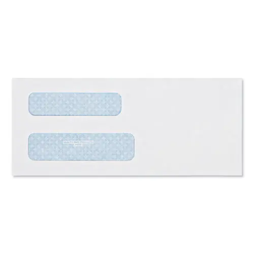 Quality Park™ Double Window Security-Tinted Check Envelope, #8 5/8, White, 500/Box