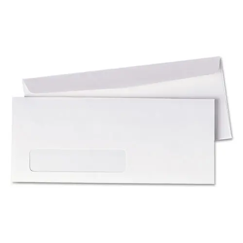 Quality Park™ Invoice-Format Address-Window Envelope, #10, White, 500/Box