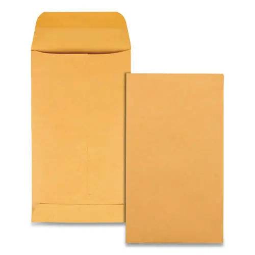 Quality Park™ Kraft Coin and Small Parts Envelope, #5 1/2, 3.13 x 5.5, Brown, 500/Box