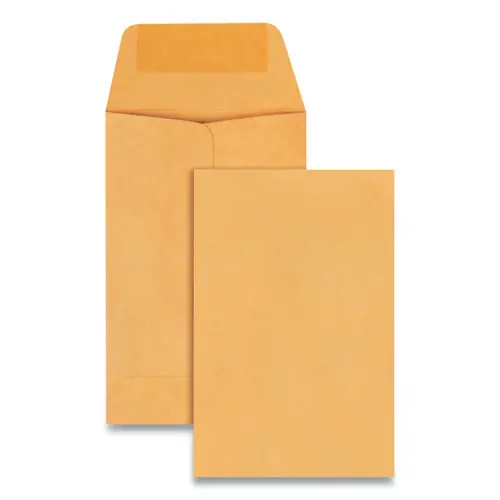 Quality Park™ Kraft Coin and Small Parts Envelope, #1, Brown Kraft, 500/Box