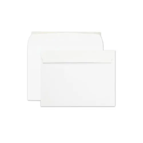 Quality Park™ Open-Side Booklet Envelope, #10 1/2, Redi-Strip Adhesive, 9 x 12, White, 100/Box