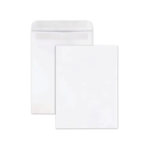 Quality Park™ Redi-Seal Catalog Envelope, #10 1/2, Cheese Blade Flap, Redi-Seal Adhesive Closure, 9 x 12, White, Wove Finish, 100/Box