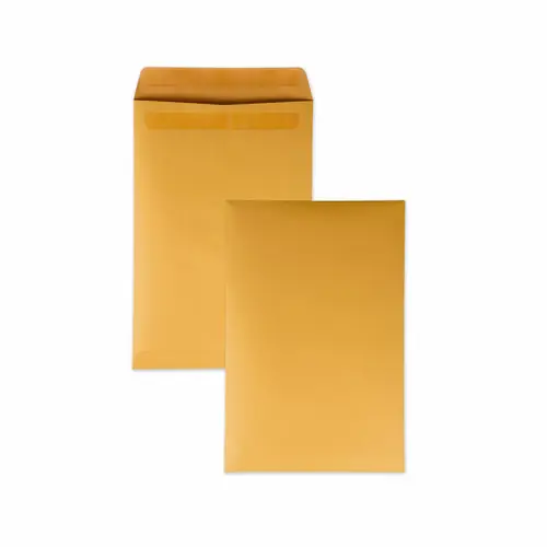Quality Park™ Redi-Seal Catalog Envelope, #15, Cheese Blade Flap, 10 x 15, Brown Kraft, 250/Box