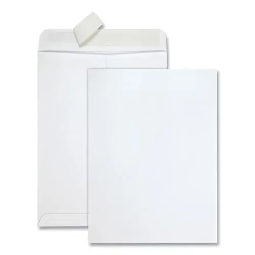 Quality Park™ Redi-Strip Catalog Envelope, #10 1/2, Cheese Blade Flap, Redi-Strip Adhesive Closure, 9 x 12, White