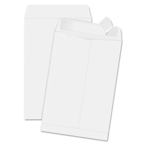 Quality Park™ Redi-Strip Catalog Envelope, #1 3/4, Cheese Blade Flap, Redi-Strip Adhesive Closure, 6.5 x 9.5, White, 100/Box