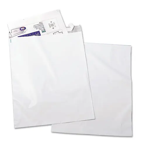 Quality Park™ Redi-Strip Poly Mailer, #6, Square Flap, Redi-Strip Adhesive Closure, 14 x 19, White, 100/Pack