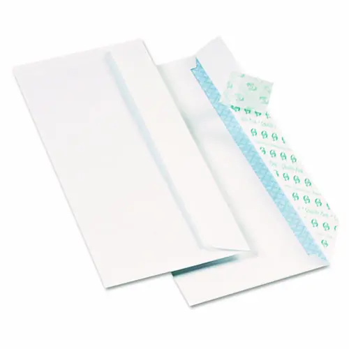 Quality Park™ Redi-Strip Security Tinted Envelope, #10, Commercial Flap, Heat-Resistant Redi-Strip Closure, White, 1000/Box