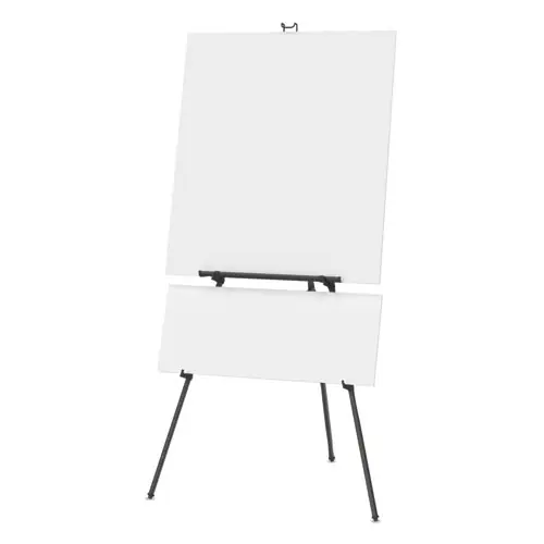 Quartet® Aluminum Heavy-Duty Display Easel, Black, Adjustable Height 38" to 66"