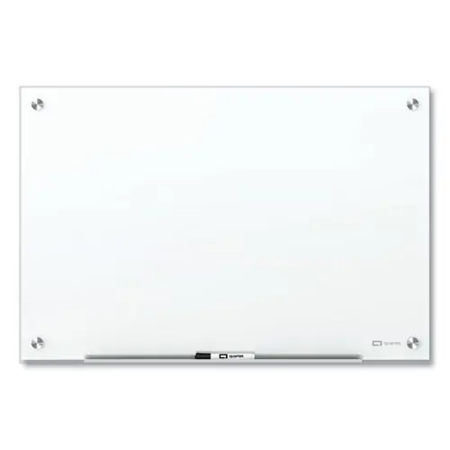 Quartet® Brilliance Glass Dry-Erase Boards, 48" x 48", White Surface