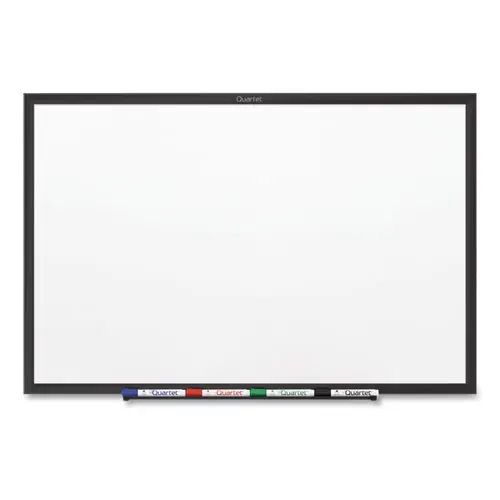 Quartet® Classic Series Nano-Clean Dry Erase Board, 24" x 18", White Surface, Black Aluminum Frame