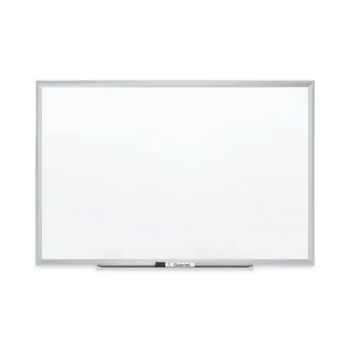 Quartet® Classic Series Nano-Clean Dry Erase Board, White Surface, Satin Aluminum Frame, 24" x 18"