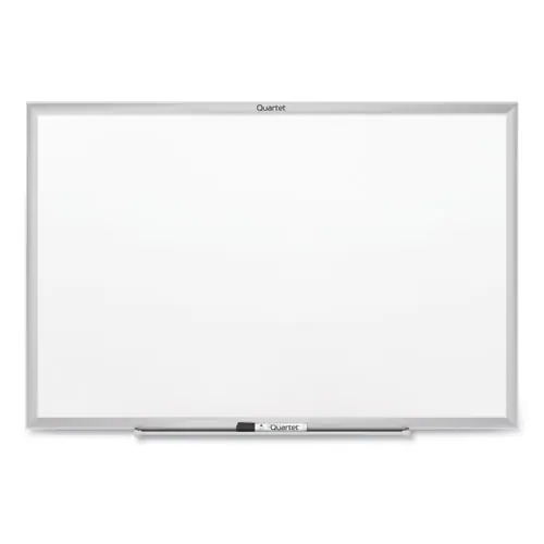 Quartet® Classic Series Nano-Clean Dry Erase Board, White Surface, Satin Aluminum Frame, 48" x 36"