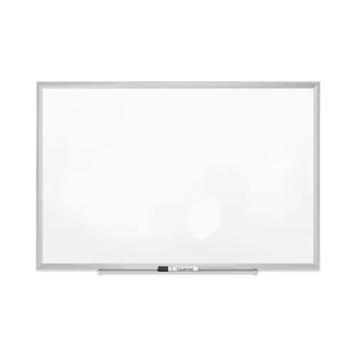 Quartet® Classic Series Porcelain Magnetic Dry Erase Board, 36" x 24", White Surface, Satin Aluminum Frame