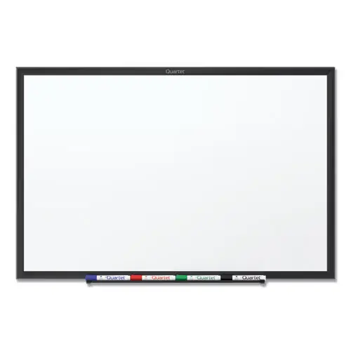 Quartet® Classic Series Total Erase Dry Erase Board, 36" x 24", White Surface, Black Aluminum Frame