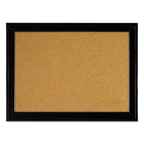 Quartet® Cork Bulletin Board with Black Frame