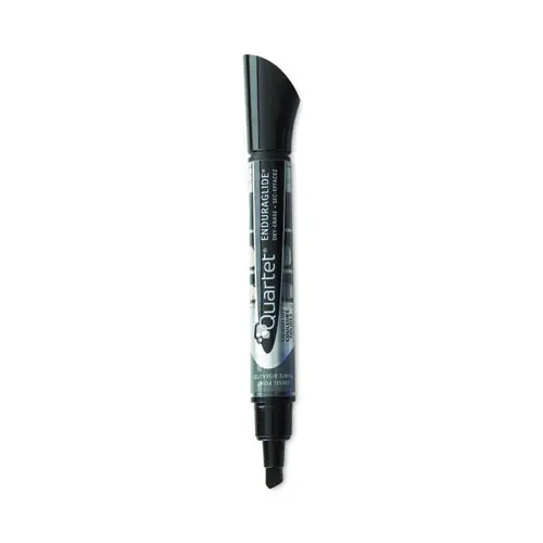 Quartet® EnduraGlide Dry Erase Marker, Broad Chisel Tip, Black, Dozen