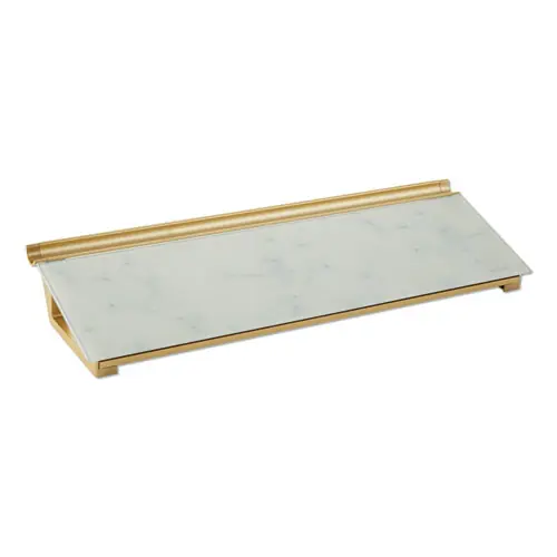 Quartet® Glass Dry Erase Desktop Computer Pad, Marble Surface, 18" x 6"