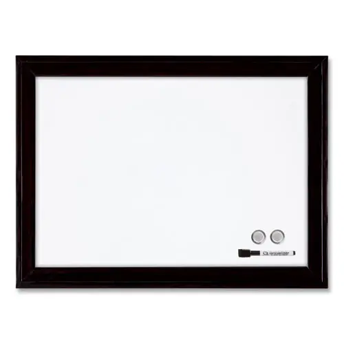 Quartet® Home Decor Magnetic Dry Erase Board, 23" x 17", White Surface, Black Wood Frame