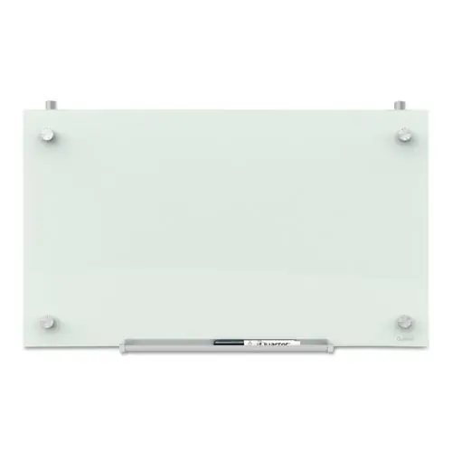 Quartet® Infinity Magnetic Glass Dry Erase Cubicle Board, 30" x 18", White Surface