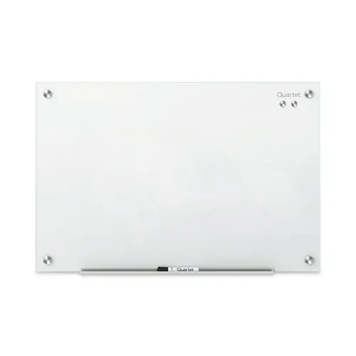 Quartet® Infinity Magnetic Glass Marker Board, 24" x 18", White Surface