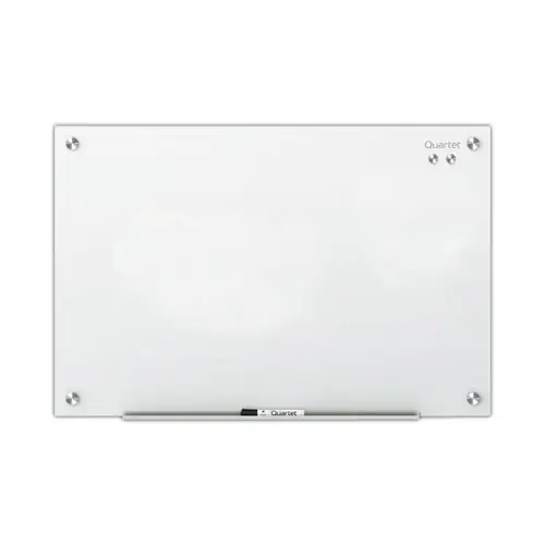 Quartet® Infinity Magnetic Glass Marker Board, 48" x 36", White Surface