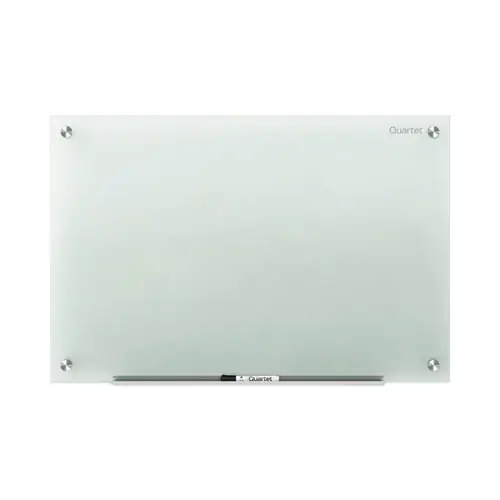 Quartet® Infinity Magnetic Glass Marker Board, 72" x 48", White Surface