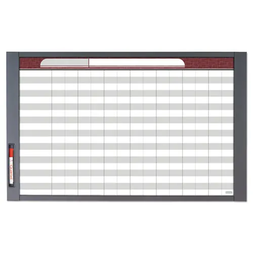 Quartet® InView Custom Whiteboard, 36" x 24", White/Clear Surface, Graphite Gray Fiberboard (MDF) Frame