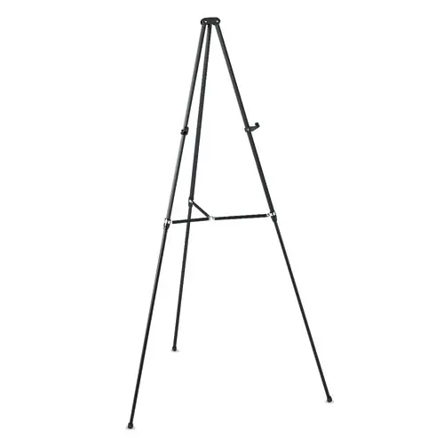 Quartet® Lightweight Telescoping Aluminum Tripod Easel, 38"-66" Adjustable Height, Black