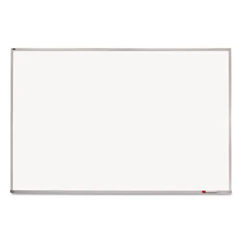 Quartet® Porcelain Magnetic Whiteboard, White Surface, Satin Aluminum Frame, 96" x 48"