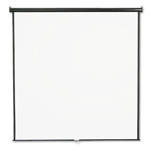 Quartet® Wall or Ceiling Projection Screen, 84 x 84, White Matte Finish