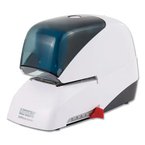 Rapid® 5050e Professional Electric Stapler, 60-Sheet Capacity, White