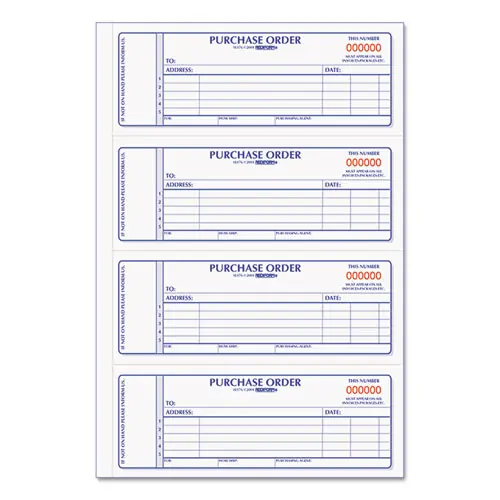 Rediform® Purchase Order Book, Two-Part Carbonless, 7 x 2.75, 400 Forms Total