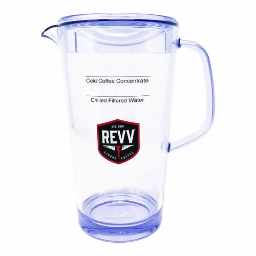 revv® Cold Coffee Pitcher, 64 oz, Purple Handle