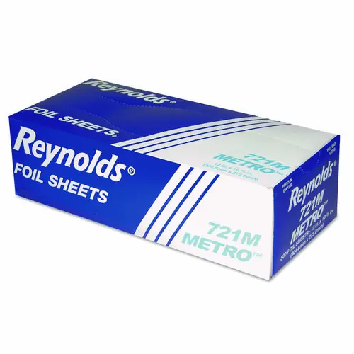 Reynolds Wrap® Metro Pop-Up Aluminum Foil Sheets, 500 Sheets/Box, 6 Boxes/Carton