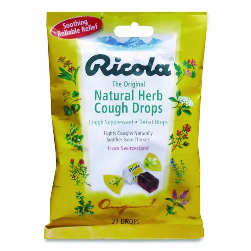 Ricola® Cough Drops, Original Herb, 21/Pack
