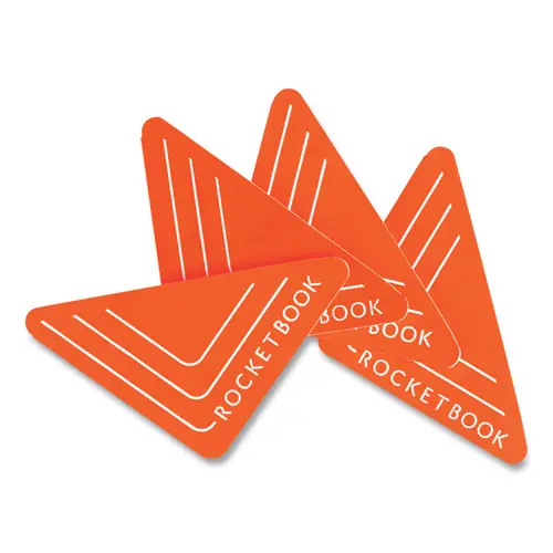Rocketbook Beacons Smart Stickers for Whiteboards, Fluorescent Orange, 4-Pack