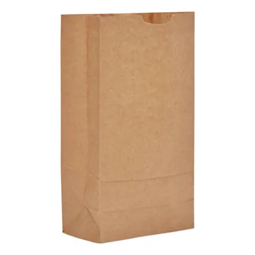 Ross & Wallace Paper Products Grocery Paper Bags, #10 Size, Extra-Heavy-Duty, Natural, 500/Bundle