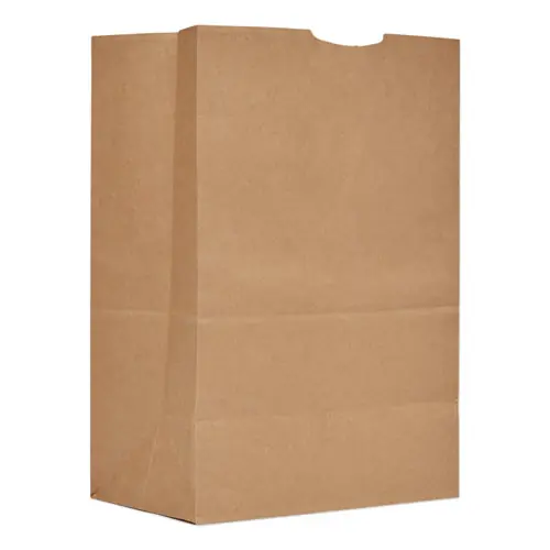 Ross & Wallace Paper Products Grocery Paper Bags, #1/6 BBL Size, Heavy-Duty, 12" x 7" x 17", Natural, 500/Bundle