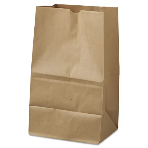 Ross & Wallace Paper Products Grocery Paper Bags, #20 Squat Size, Natural, 500/Bundle