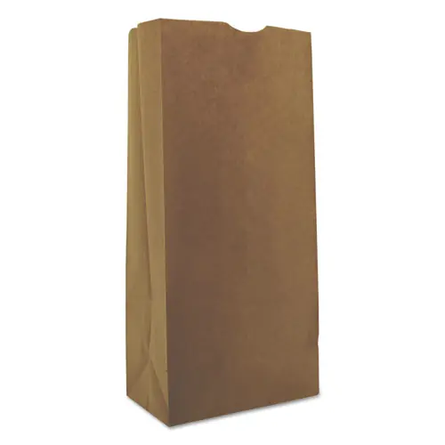 Ross & Wallace Paper Products Grocery Paper Bags, #25 Size, 8.25" x 5.38" x 18", Natural, 500/Bundle